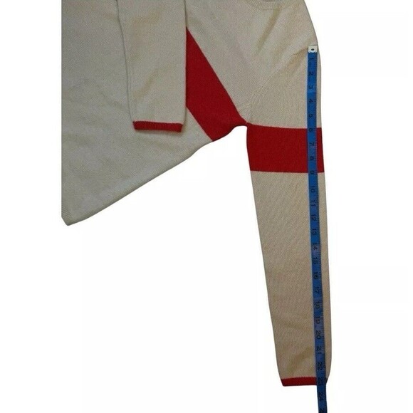 Frances Valentine Sweater Womens Size XS Spencer Crewneck XO Oatmeal Orange - Picture 10 of 16